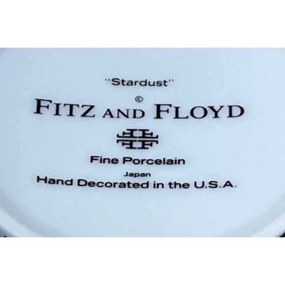 3 Fitz and Floyd Blue Stardust Moon Stars Porcelain Mugs - Picture 9 of 9